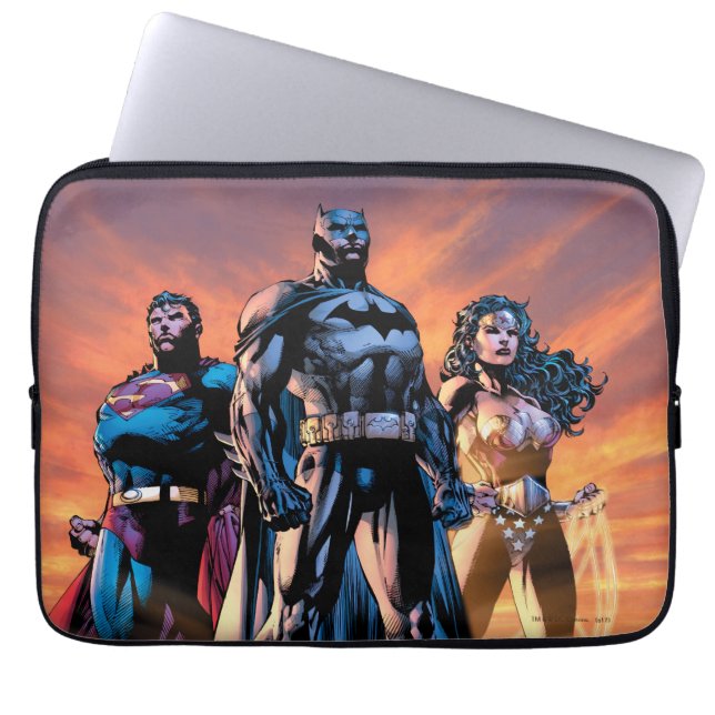 Superman, Batman & Wonder Woman Trinity Laptopschutzhülle (Vorderseite)