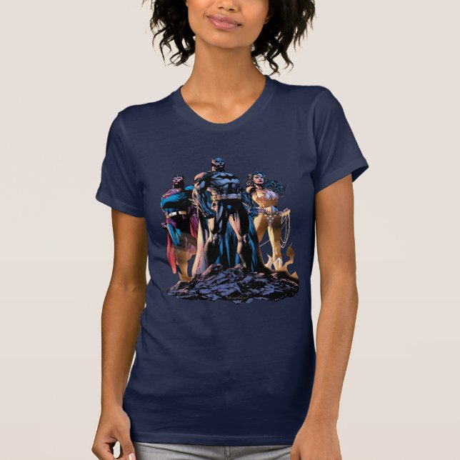 Superman, Batman & Wonder Woman Trinity T-Shirt (Vorderseite)