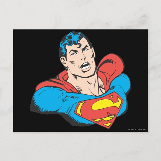 Superman Bust 1 Postkarte (Vorderseite)