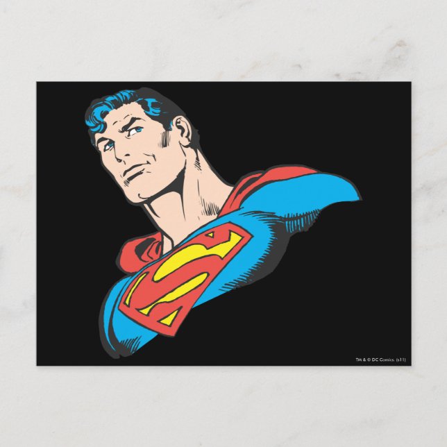 Superman Bust 3 Postkarte (Vorderseite)