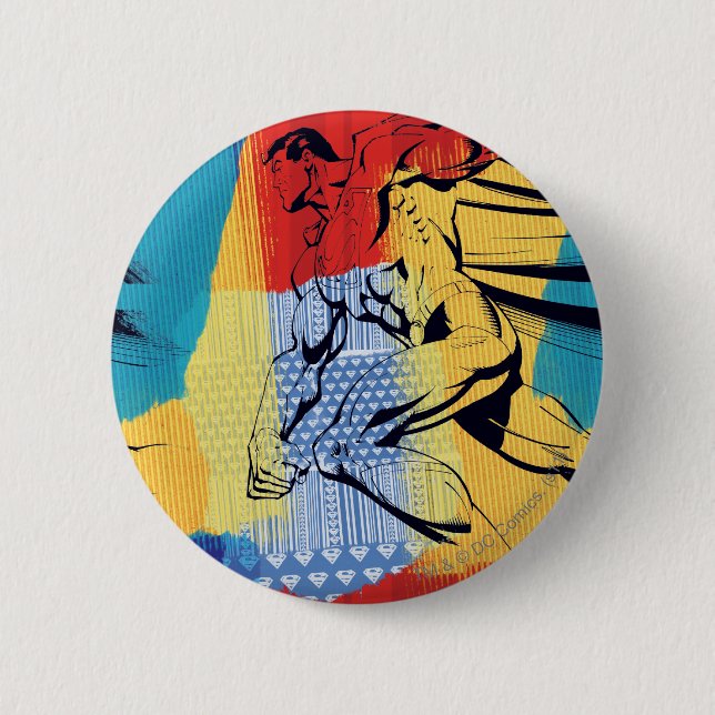 Superman Colorful Button (Vorderseite)