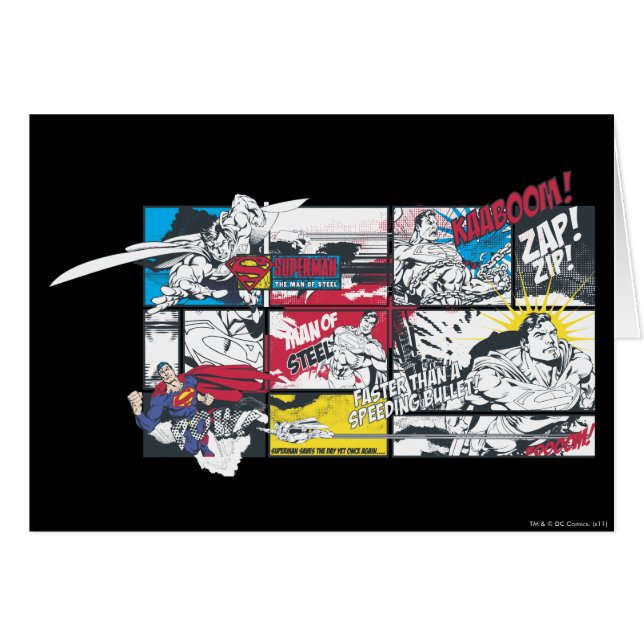 Superman Comic Book Collage (Devant horizontal)