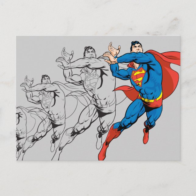 Superman Comic Panels Postkarte (Vorderseite)