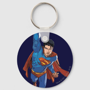 Superman, der nach vorne fliegt schlüsselanhänger