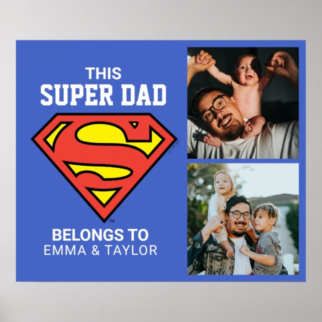 Superman | "Dieser Super-Vater gehört zu" Poster (Vorne)