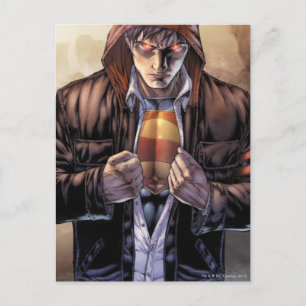 Superman Earth Cover - Farbe Postkarte