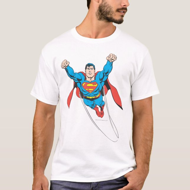 Superman Flies Forward T-Shirt (Vorderseite)