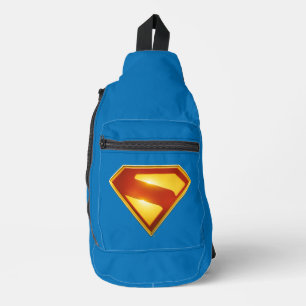 Superman Golden S Shield Brillianz Crossbody Bag
