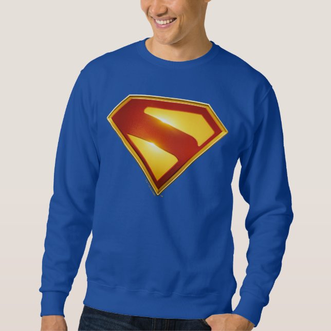 Superman Golden S Shield Brillianz Sweatshirt (Vorderseite)