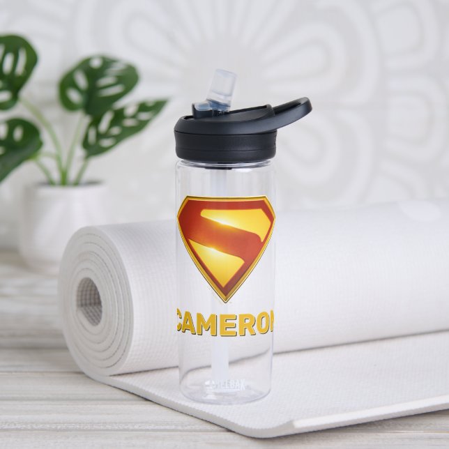 Superman Golden S Shield Brillianz Trinkflasche (Yoga)