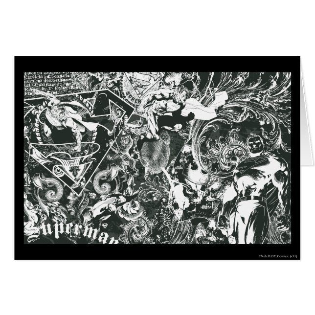 Superman Gray Collage (Vorderseite (Horizontal))