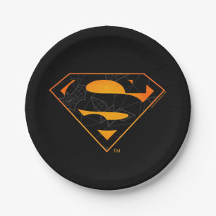 Superman Halloween-Inspiriertes Logo Pappteller
