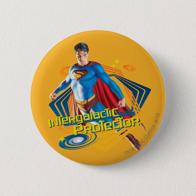 Superman Intergalactic Protector Button (Vorderseite)
