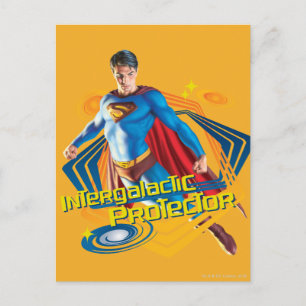 Superman Intergalactic Protector Postkarte