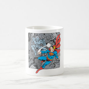 Superman kämpft Brainiac Kaffeetasse