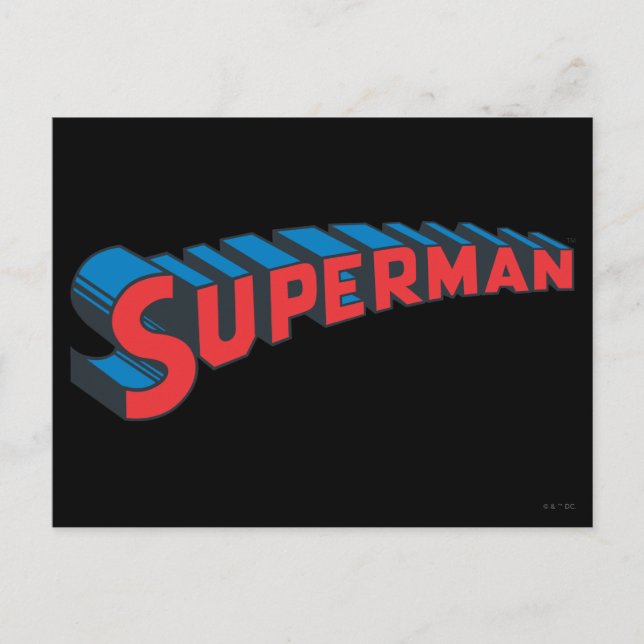 Superman | Klassisches Logo Postkarte (Vorderseite)