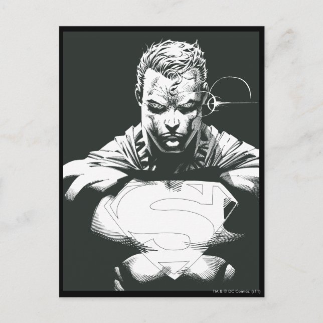 Superman-Kontur Postkarte (Vorderseite)