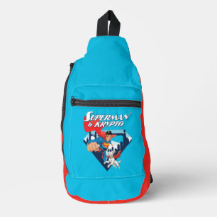 Superman & Krypto Soar Crossbody Bag