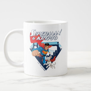 Superman & Krypto Soar Jumbo-Tasse