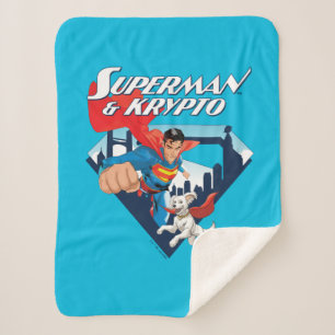 Superman & Krypto Soar Sherpadecke