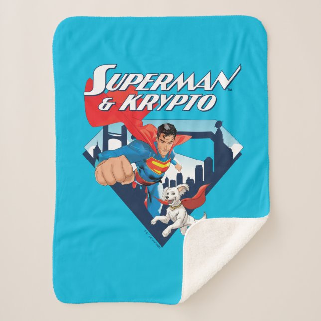 Superman & Krypto Soar Sherpadecke (Vorderseite)
