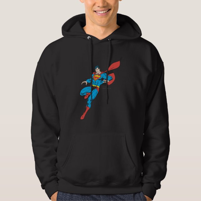 Superman Lands Lightly 2 Hoodie (Vorderseite)