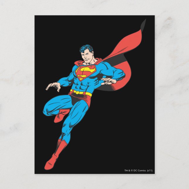Superman Lands Lightly 2 Postkarte (Vorderseite)