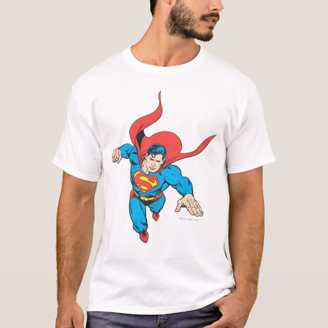 Superman Leaps Forward T-Shirt (Vorderseite)