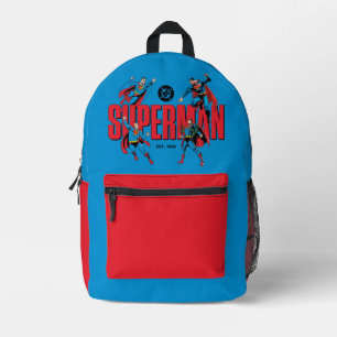 Superman Legenden für immer Grafik Bedruckter Rucksack