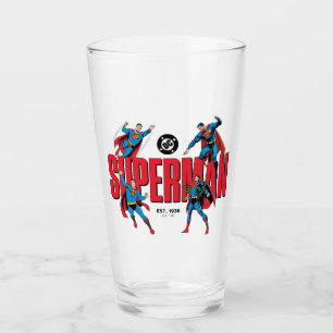 Superman-Legenden für immer Grafik Glas