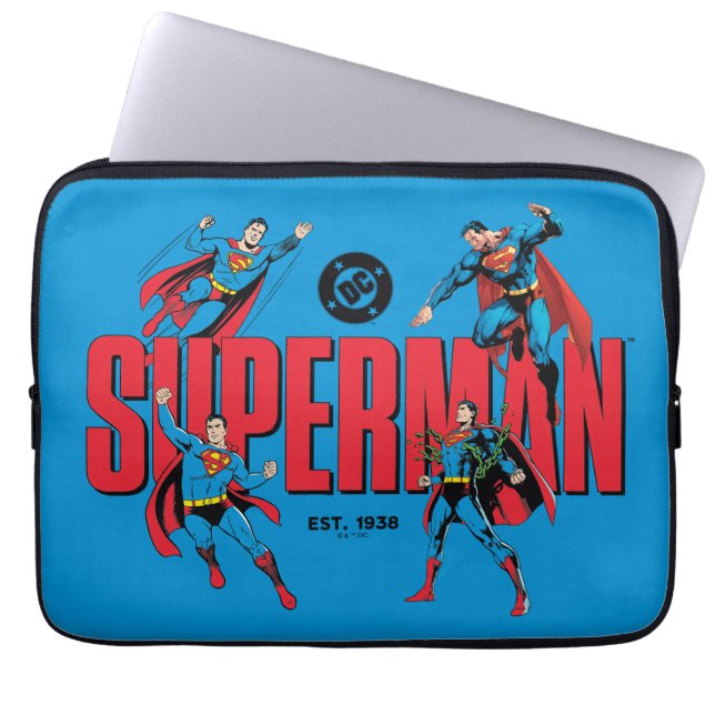 Superman Legenden für immer Grafik Laptopschutzhülle (Vorderseite)