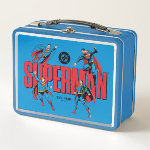 Superman Legenden für immer Grafik Metall Brotdose