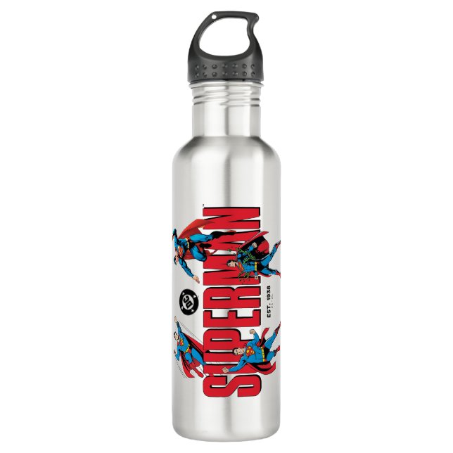 Superman Legends Forever Graphic Edelstahlflasche (Vorderseite)