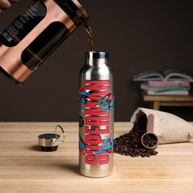 Superman Legends Forever Graphic Trinkflasche (Kaffee)