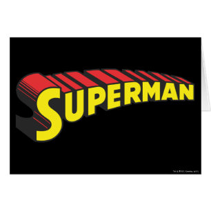 Superman   Logo de lettres rouges jaunes
