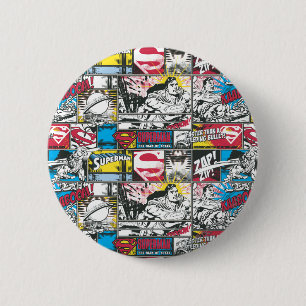 Superman Logo-Muster 2 Button
