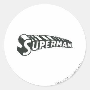 Superman   Logokombinationen Runder Aufkleber