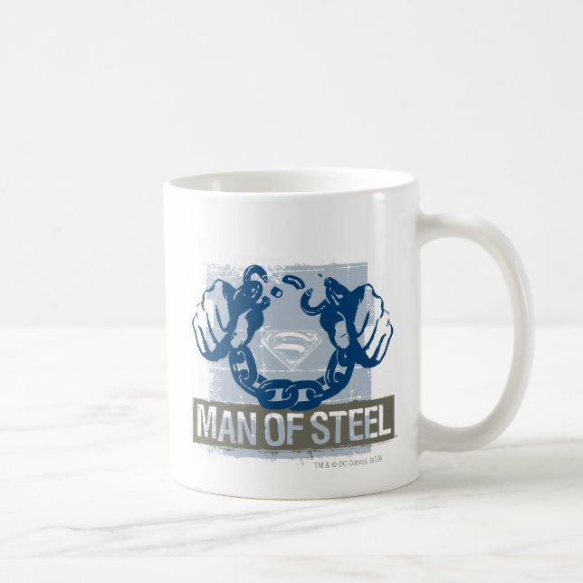 Superman Man of Steel Kaffeetasse (Rechts)