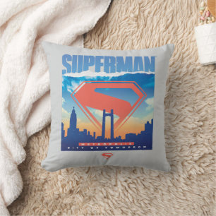Superman Metropolis Skyline Kissen