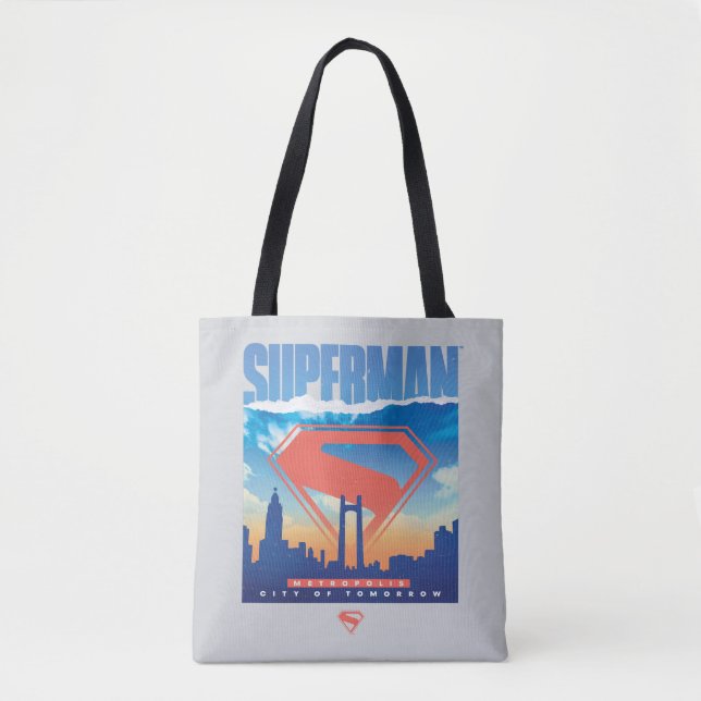 Superman Metropolis Skyline Tasche (Vorderseite)