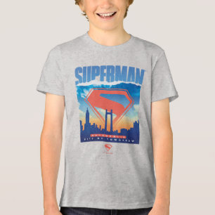 Superman Metropolis Skyline Tri-Blend Shirt