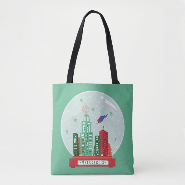 Superman Metropolis Snow Globe Grafik Tasche (Vorderseite)