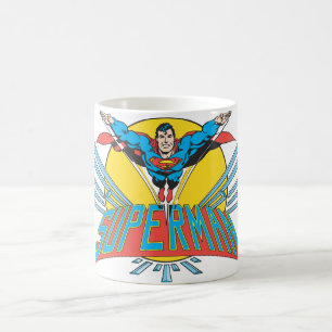 Superman mit Buchstaben Kaffeetasse