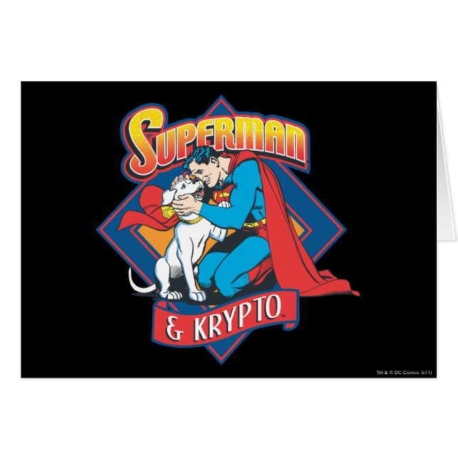 Superman mit Krypto (Vorderseite (Horizontal))