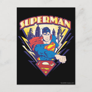 Superman mit Strom Postkarte