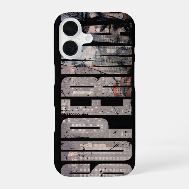 Superman Name iPhone 16 Hülle (Rückseite)