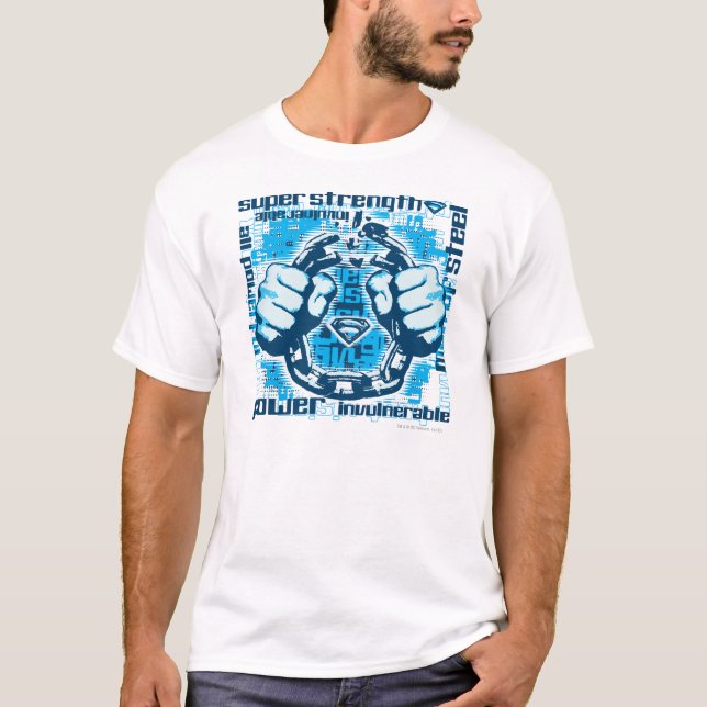 Superman Phrase Collage T-Shirt (Vorderseite)