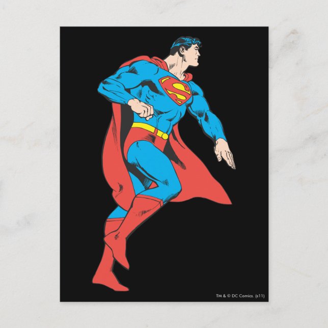 Superman-Profil Postkarte (Vorderseite)