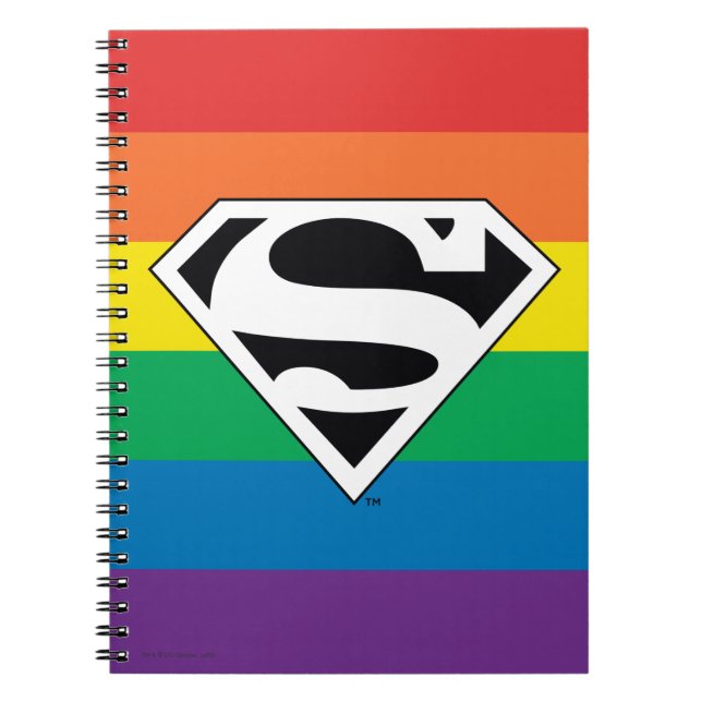 Superman Rainbow Logo Notizblock (Vorderseite)