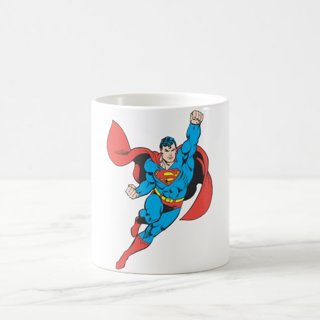 Superman Right Fist Raise Kaffeetasse (Mittel)